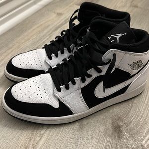 Air Jordan 1 panda black white size 14